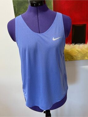 Nike Perforated Light Purple Athletic Tank Top
